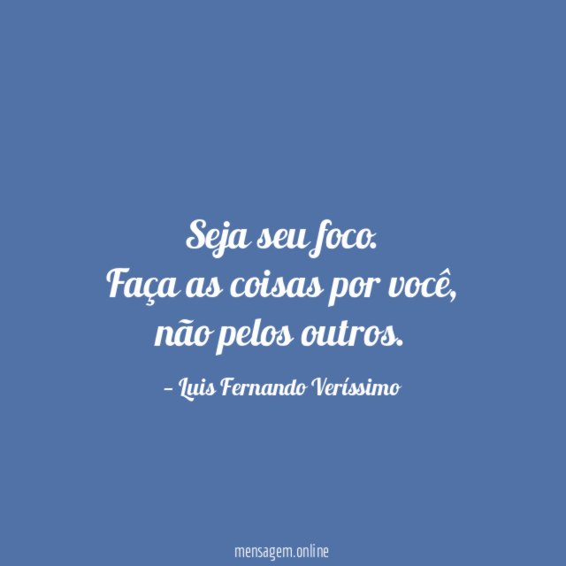 Seja seu foco