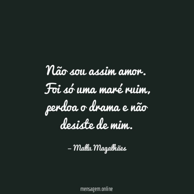 Não sou assim amor