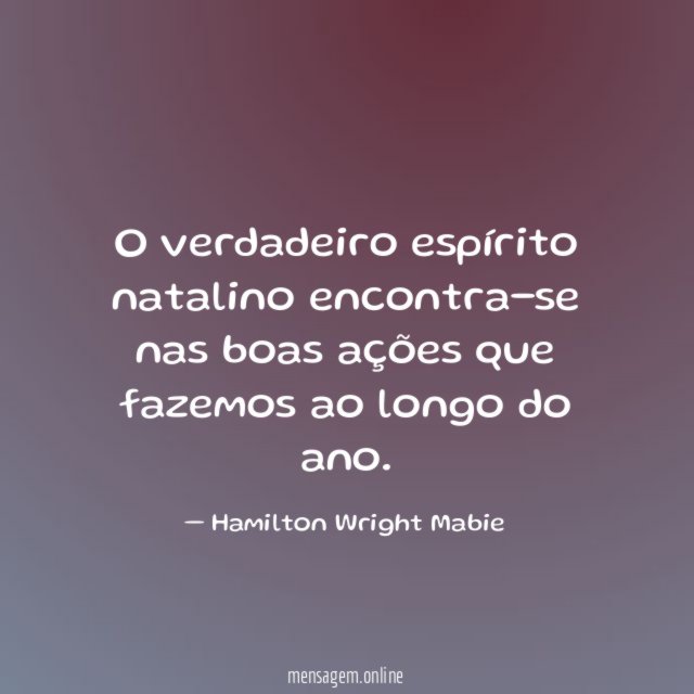 O verdadeiro espírito natalino encontra-se nas boas ações