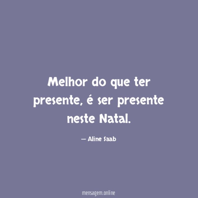 Melhor do que ter presente