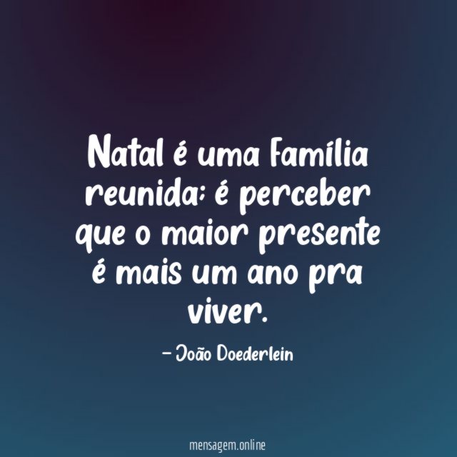 Natal é uma família reunida