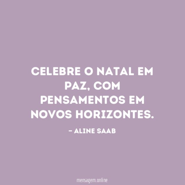 Celebre o Natal em paz