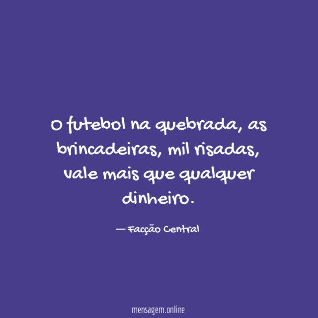 O futebol na quebrada