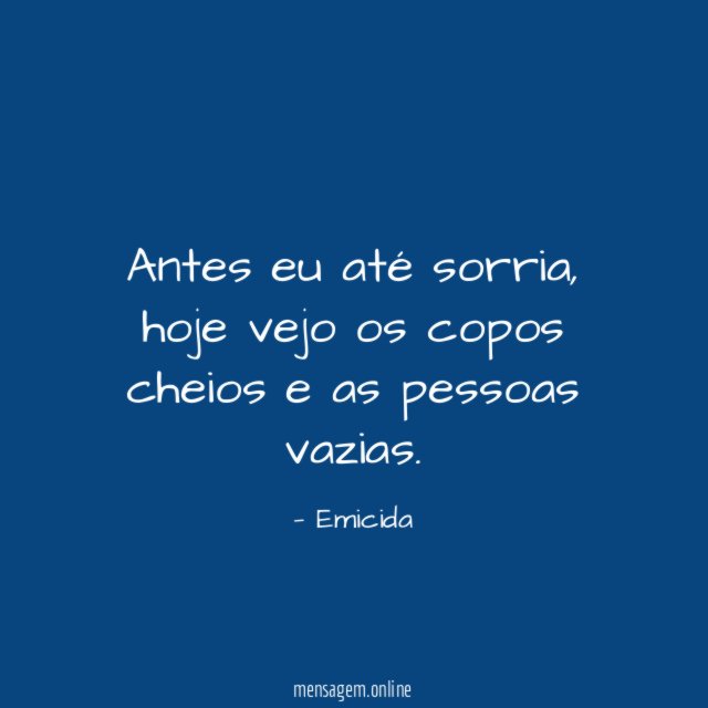 Antes eu até sorria
