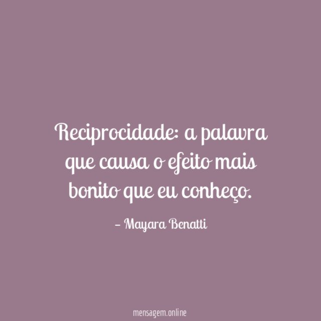 Reciprocidade
