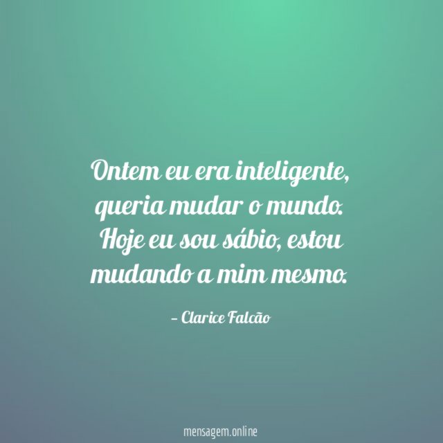 Ontem eu era inteligente