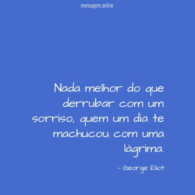 Nada melhor do que derrubar com um sorriso