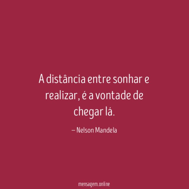 A distância entre sonhar e realizar