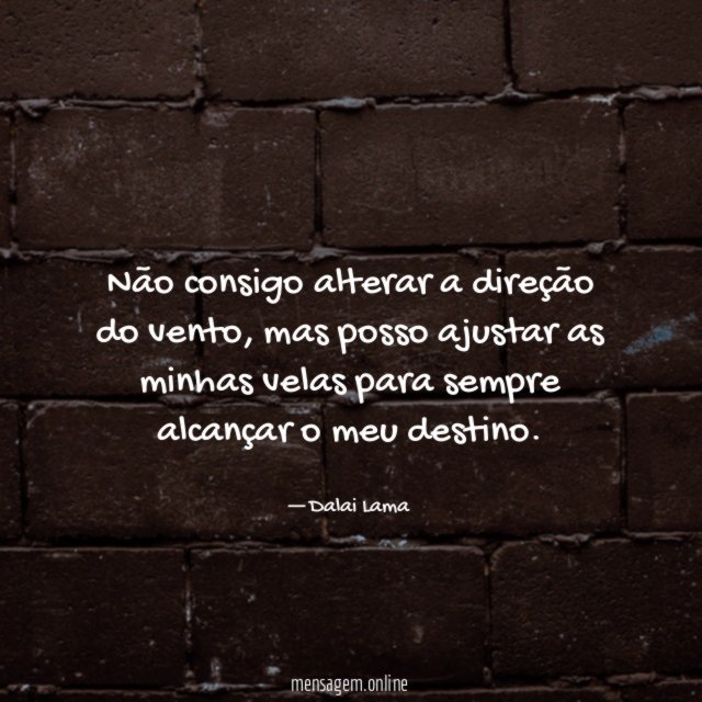 Não consigo alterar a direção do vento