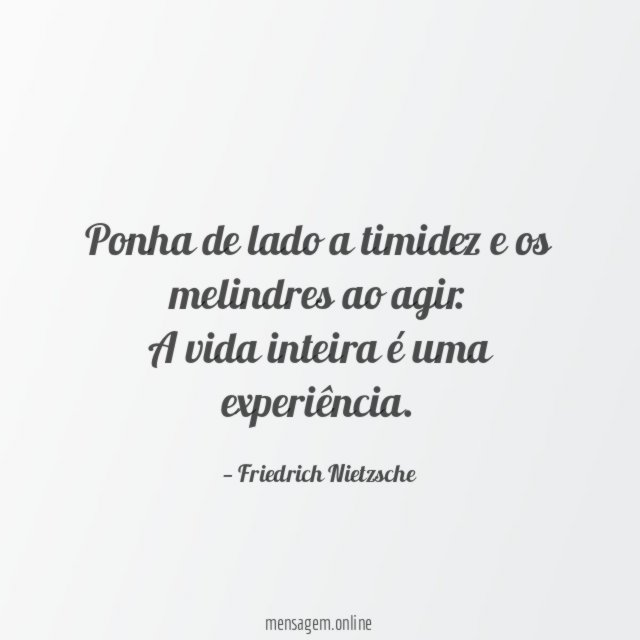 Ponha de lado a timidez e os melindres ao agir