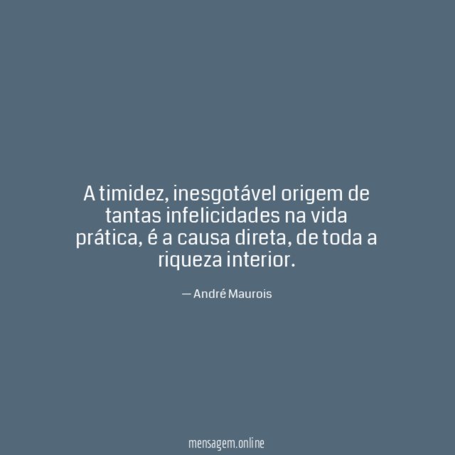 A timidez