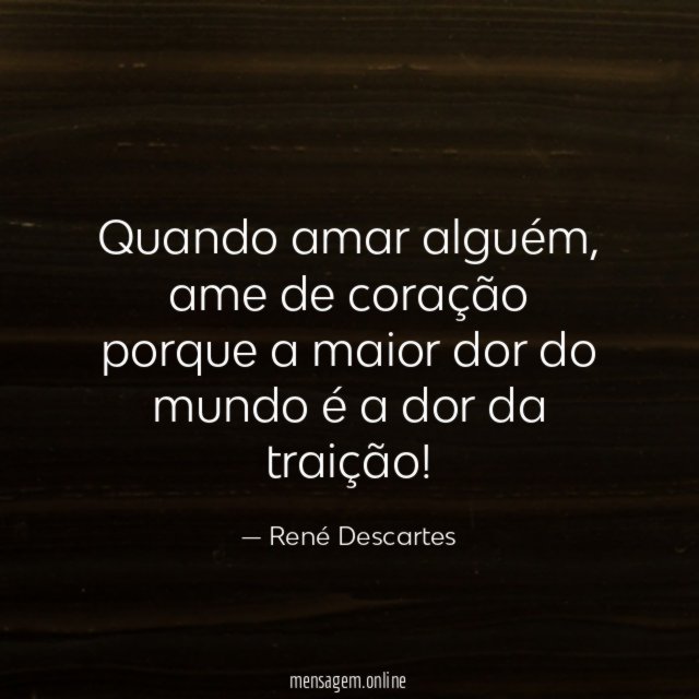 Quando amar alguém