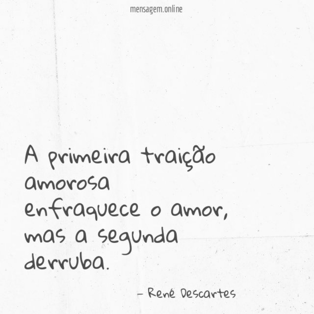 A primeira traição amorosa enfraquece o amor