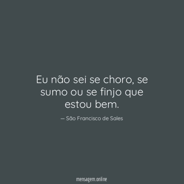 Eu não sei se choro