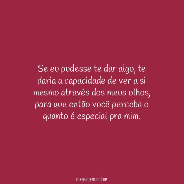 Se eu pudesse te dar algo