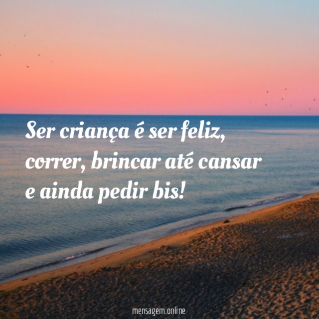 Ser criança é ser feliz
