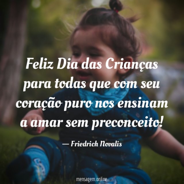Feliz Dia das Crianças para todas que com