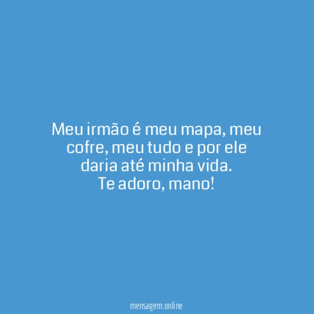 Meu irmão é meu mapa