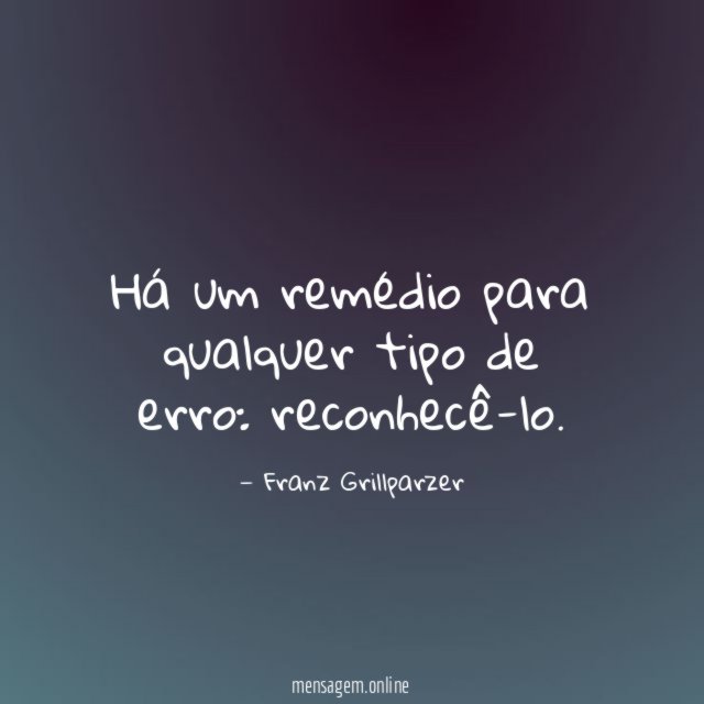 Há um remédio para qualquer tipo de erro