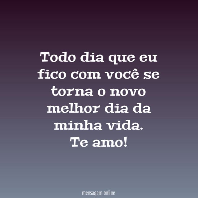 Todo dia que eu fico com você se