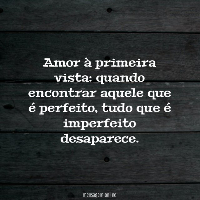 Amor à primeira vista