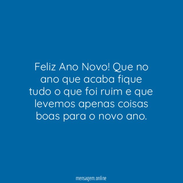 Feliz Ano Novo