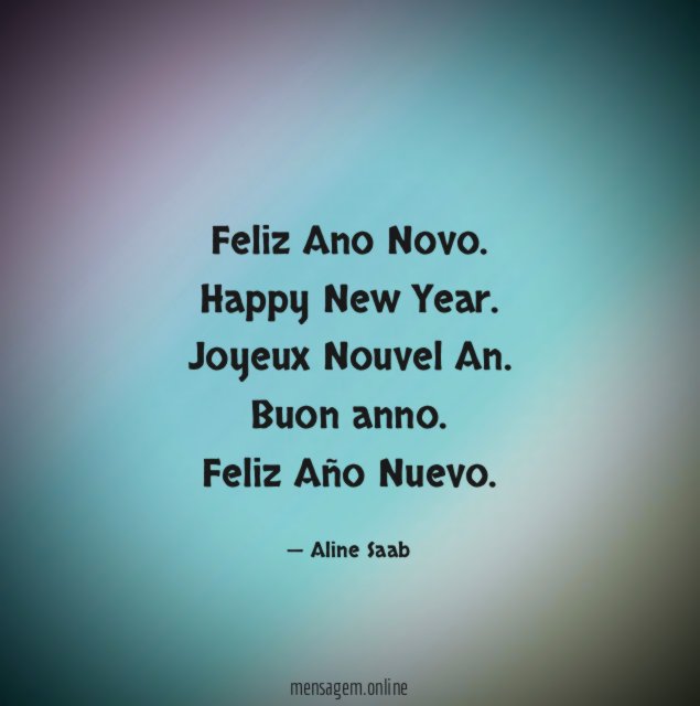 Feliz Ano Novo