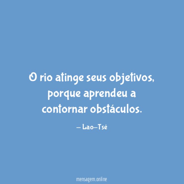 O rio atinge seus objetivos