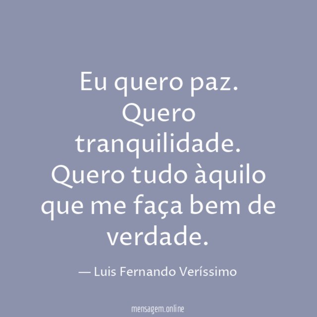 Eu quero paz