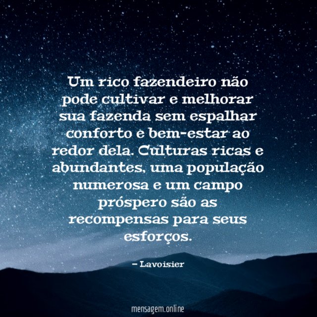 Um rico fazendeiro não pode cultivar e melhorar