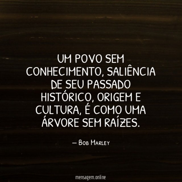 Um povo sem conhecimento