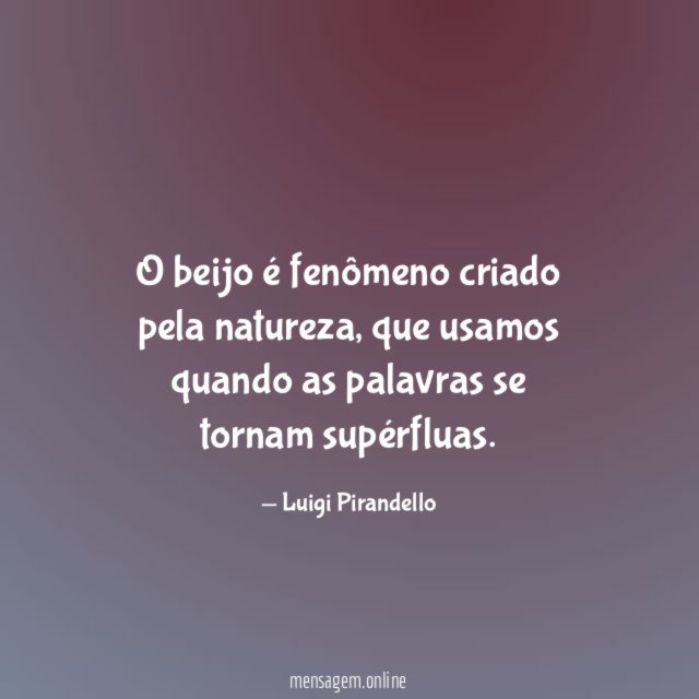O beijo é fenômeno criado pela natureza