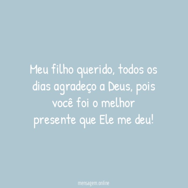 Meu filho querido