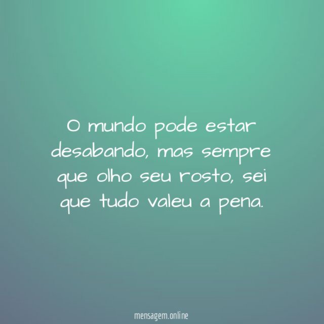 O mundo pode estar desabando
