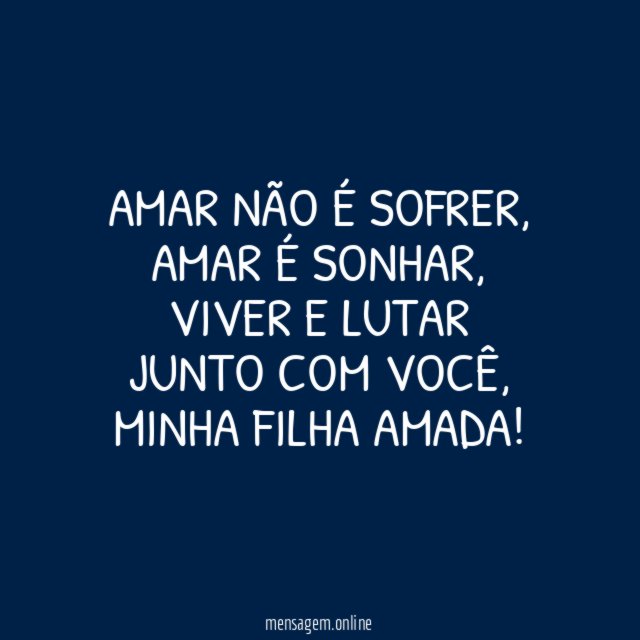 Amar não é sofrer