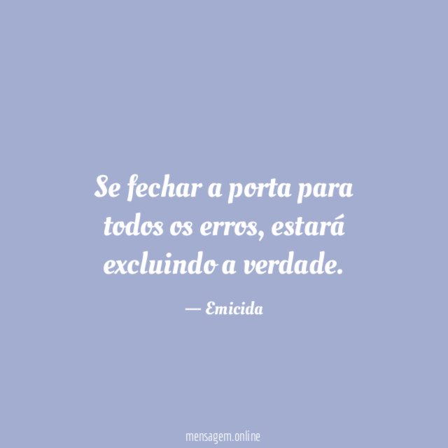 Se fechar a porta para todos os erros