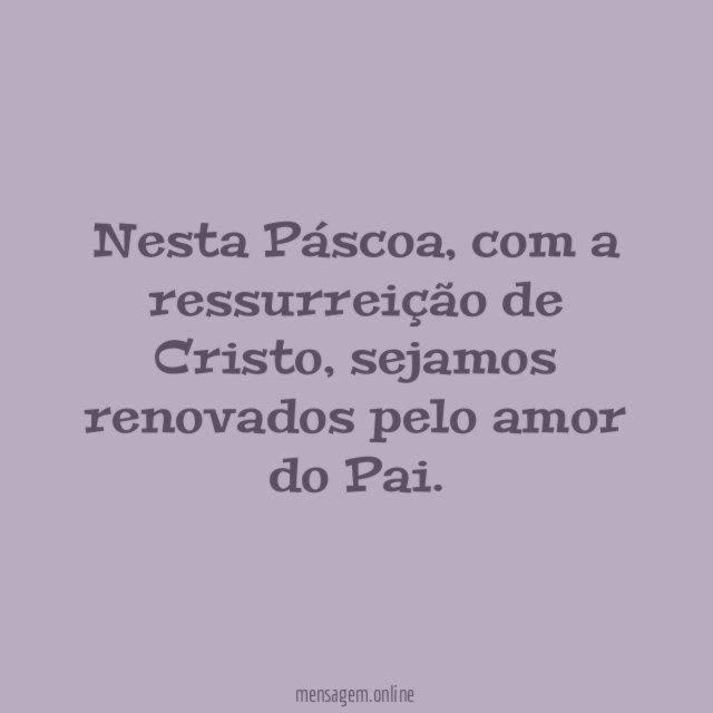 Nesta Páscoa