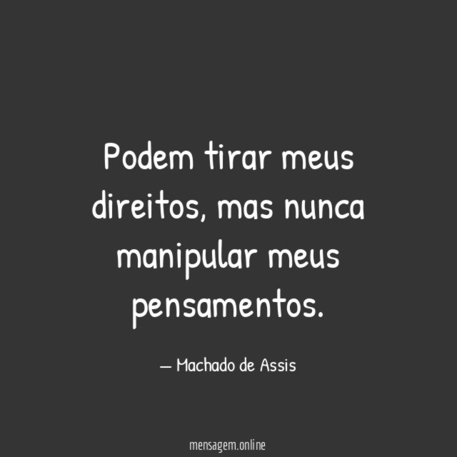 Podem tirar meus direitos