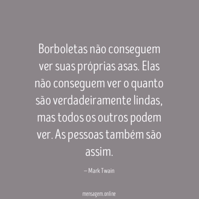 Borboletas não conseguem ver suas próprias asas