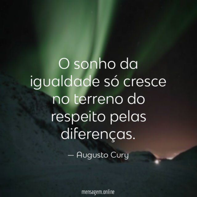O sonho da igualdade só cresce no terreno