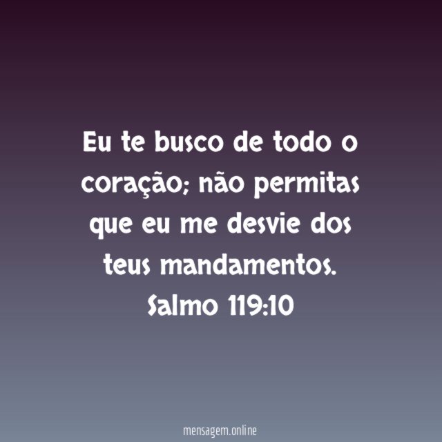 Eu te busco de todo o coração