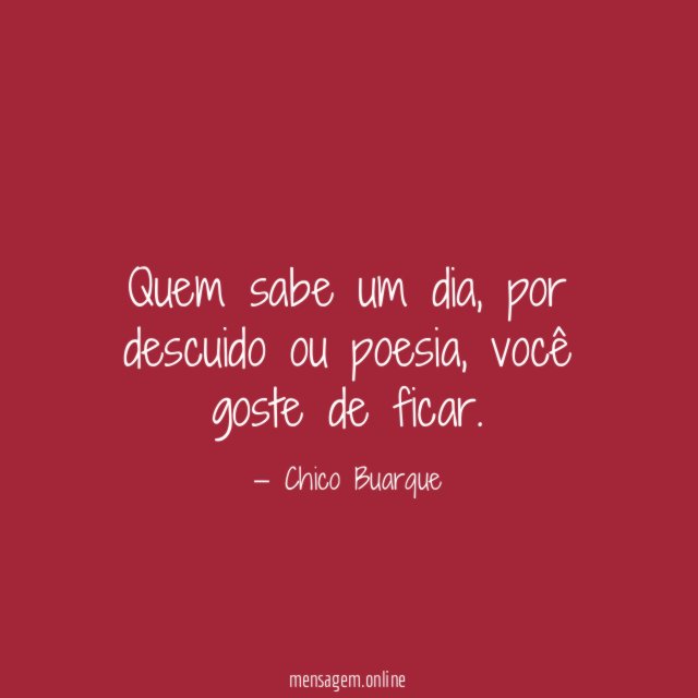 Quem sabe um dia