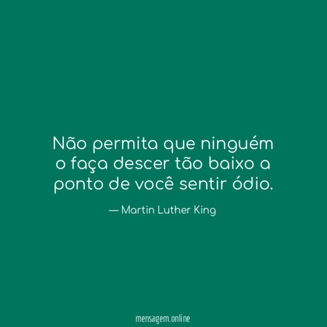 Não permita que ninguém o faça descer tão