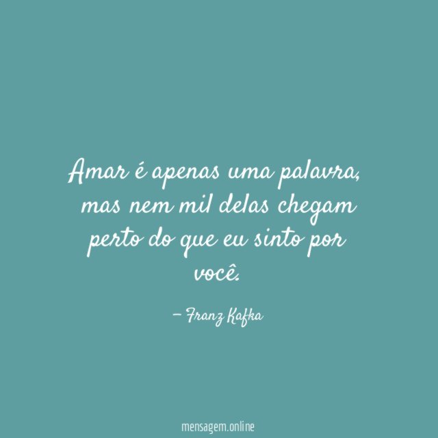 Amar é apenas uma palavra