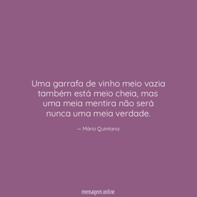 Uma garrafa de vinho meio vazia também está meio cheia
