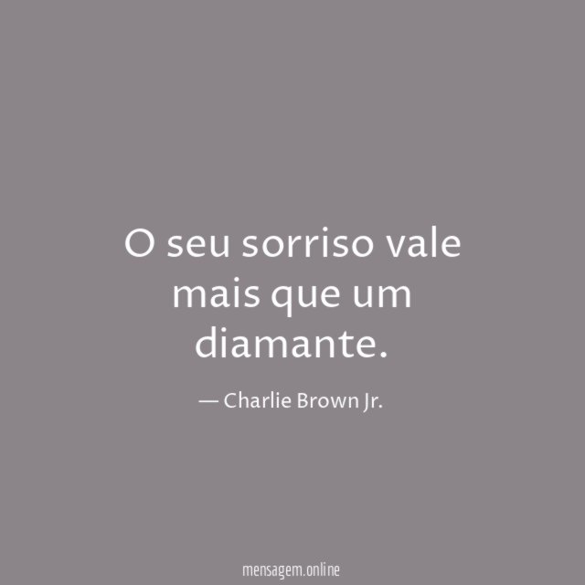 O seu sorriso vale mais que um diamante