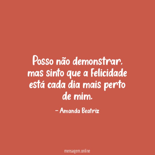 Posso não demonstrar