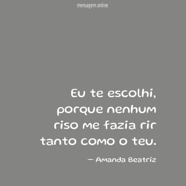 Eu te escolhi