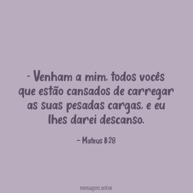 Venham a mim