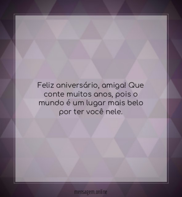 Feliz aniversário